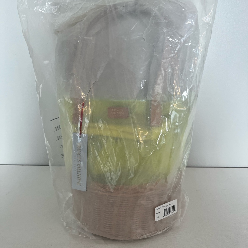 Frances Valentine Yellow PVC Bucket Bag